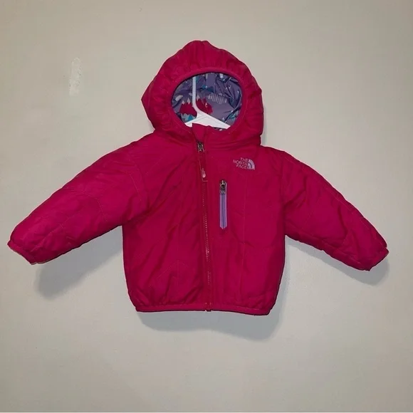 The North Face Girl Reversible Jacket Size 6/12 Months